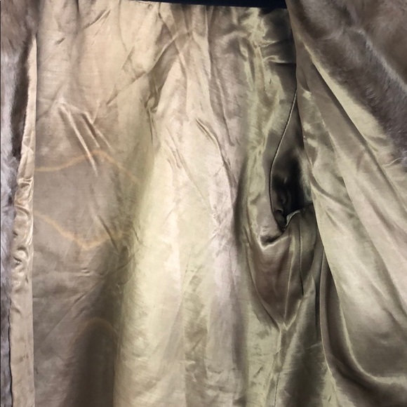 Vintage faux fur tan coat - Picture 11 of 12